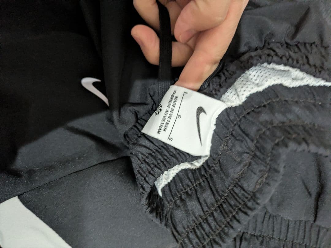 ナイキ ウーブン 上下 ナイロンジャケット パンツ L 黒 ブラック