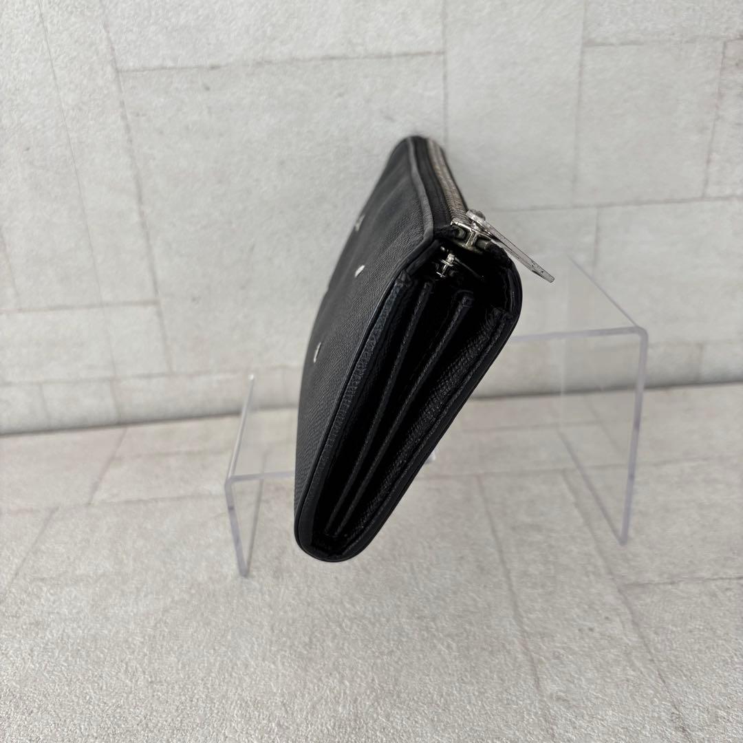 人気！メゾンマルジェラ☆　フォーステッチ　L字ファスナー　長財布　１２カード