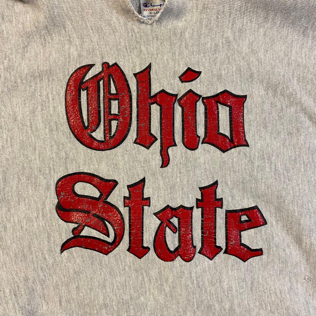 90s champion リバースウィーブ グレー Ohio アメリカ製