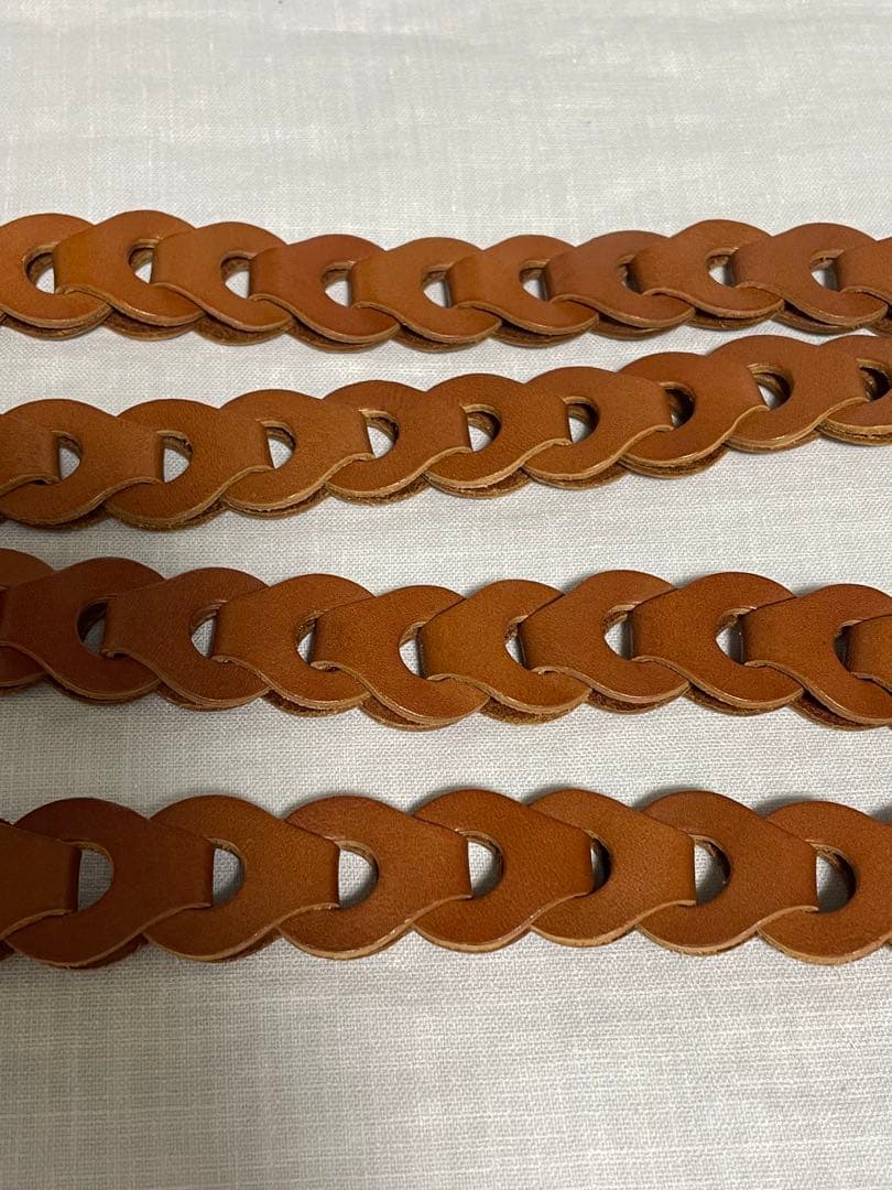 【未使用】WYM Life LEATHER CHAIN BELT SIENNA