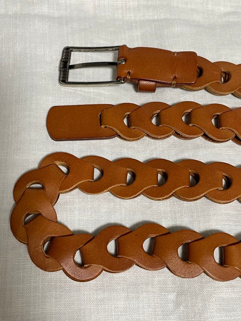 【未使用】WYM Life LEATHER CHAIN BELT SIENNA
