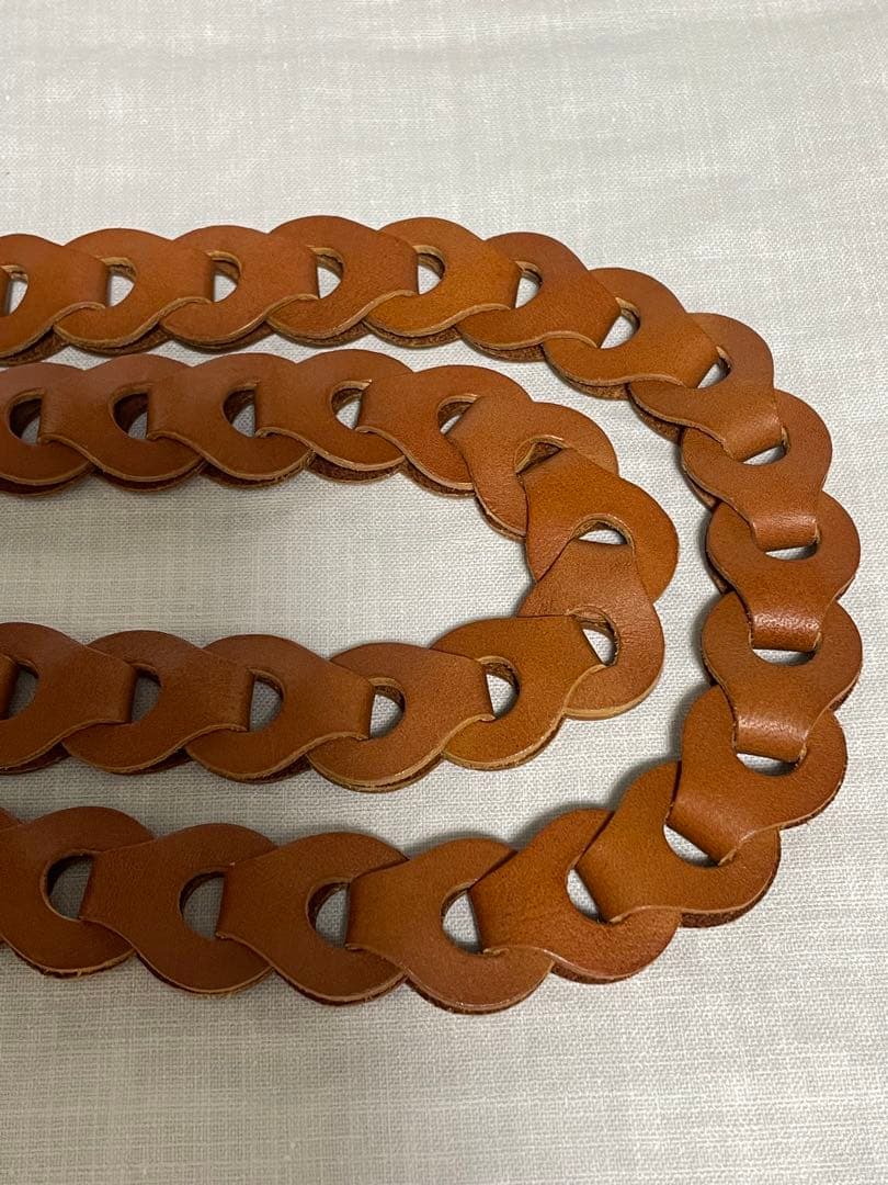 【未使用】WYM Life LEATHER CHAIN BELT SIENNA