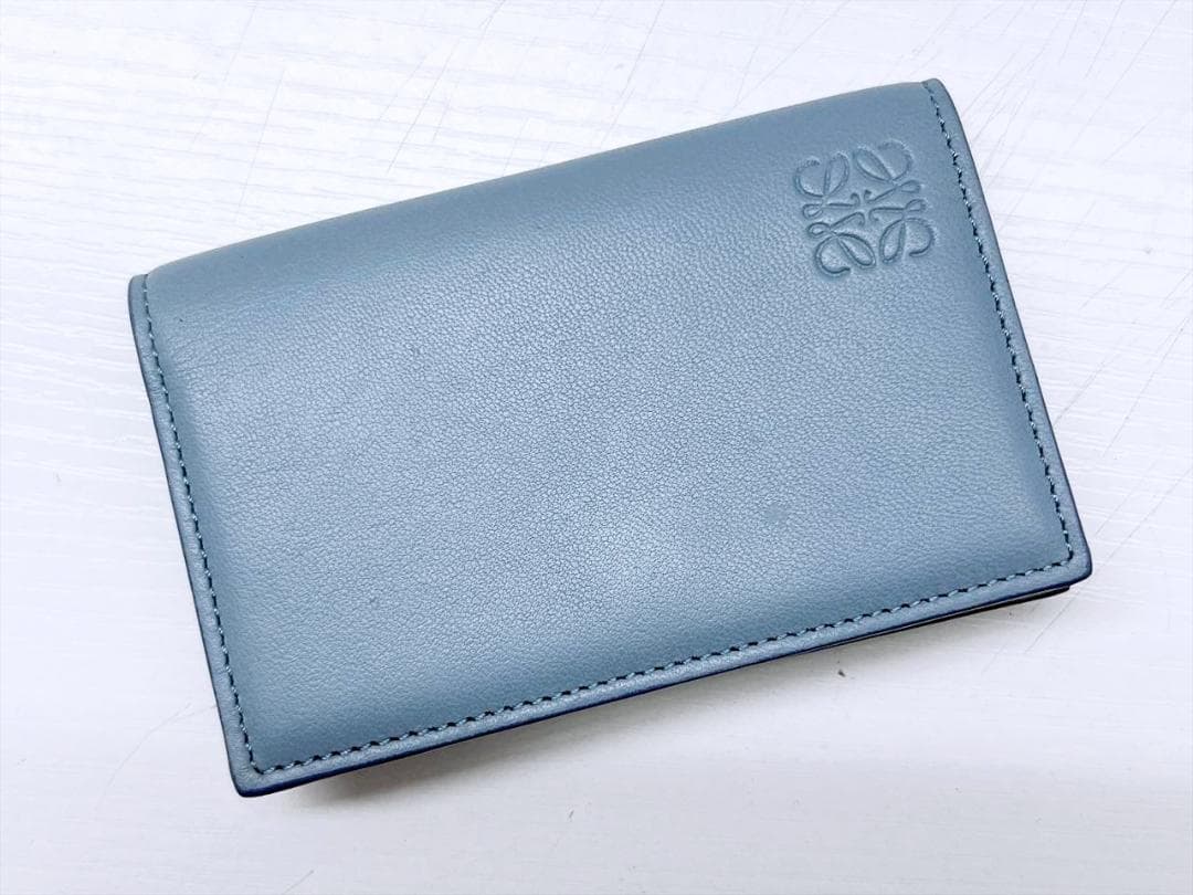 美品　LOEWE　ロエベ　アナグラム　レザー　カードホルダー　名刺入れ