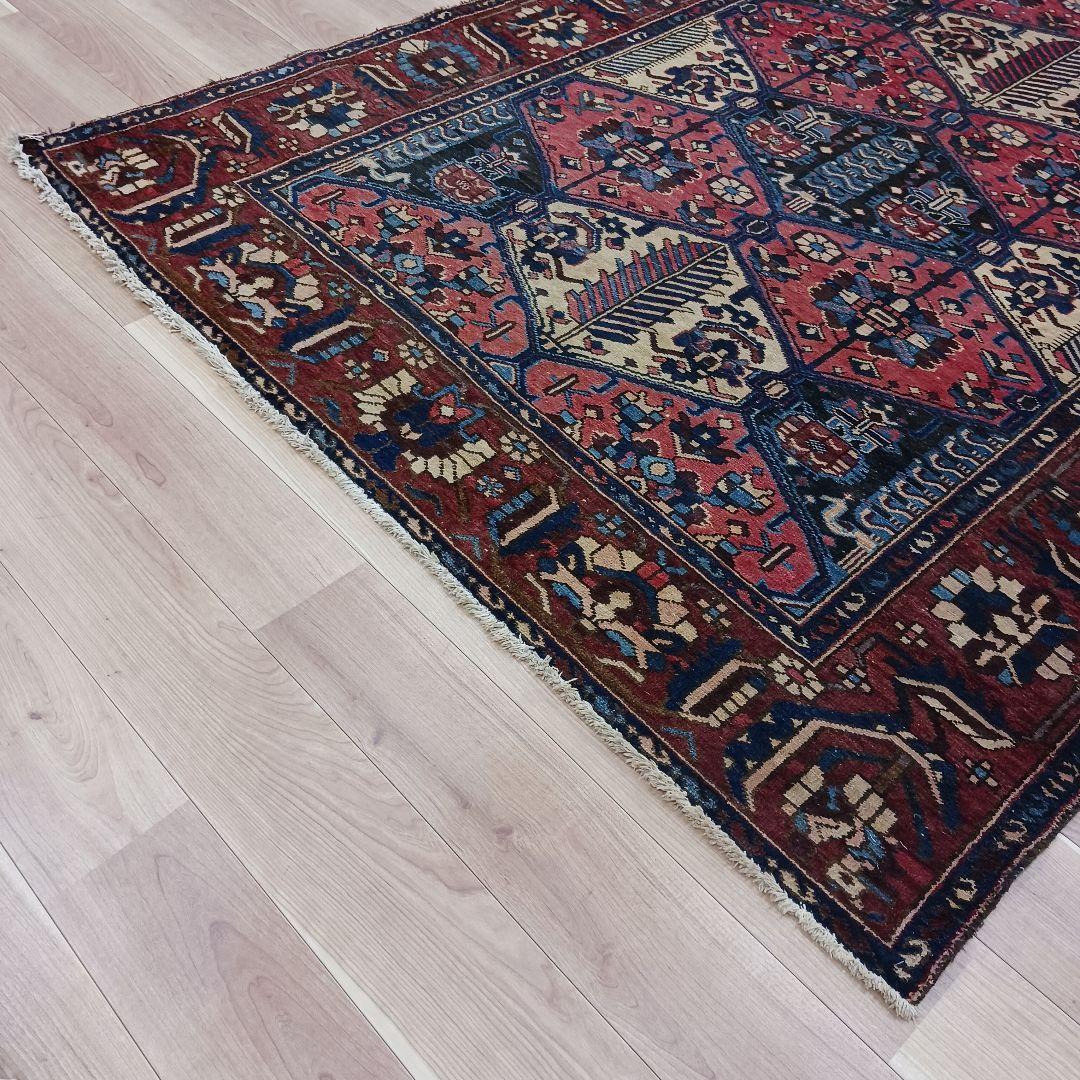 Y3071 バクティアリ産 ウール 手織絨毯 307×169㎝ トライバルラグ