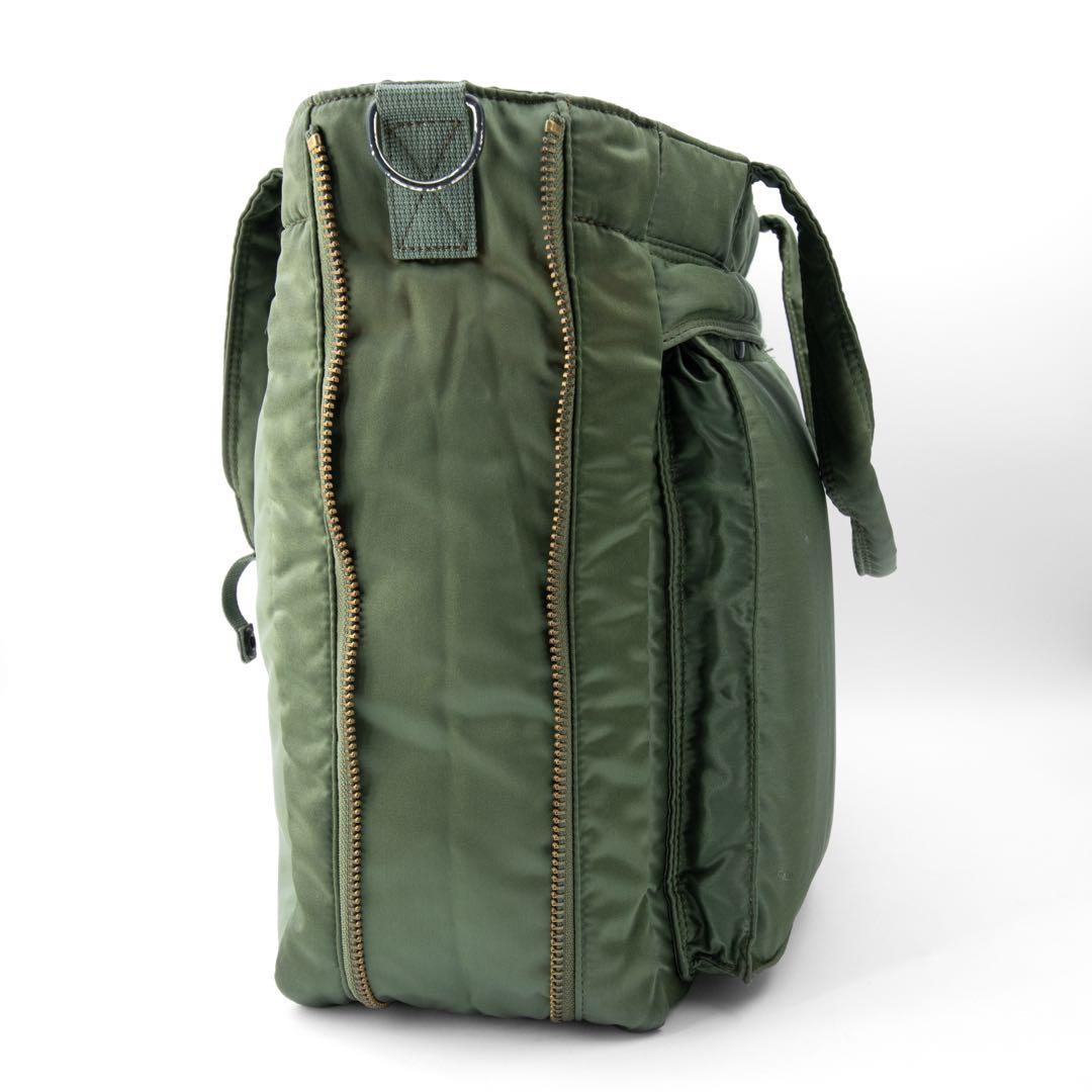 A122【ポーター／タンカー】トートバッグ　ビジネス　エキスパンダブル　グリーン