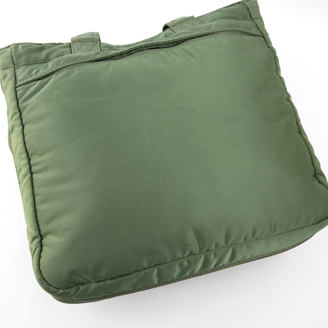 A122【ポーター／タンカー】トートバッグ　ビジネス　エキスパンダブル　グリーン