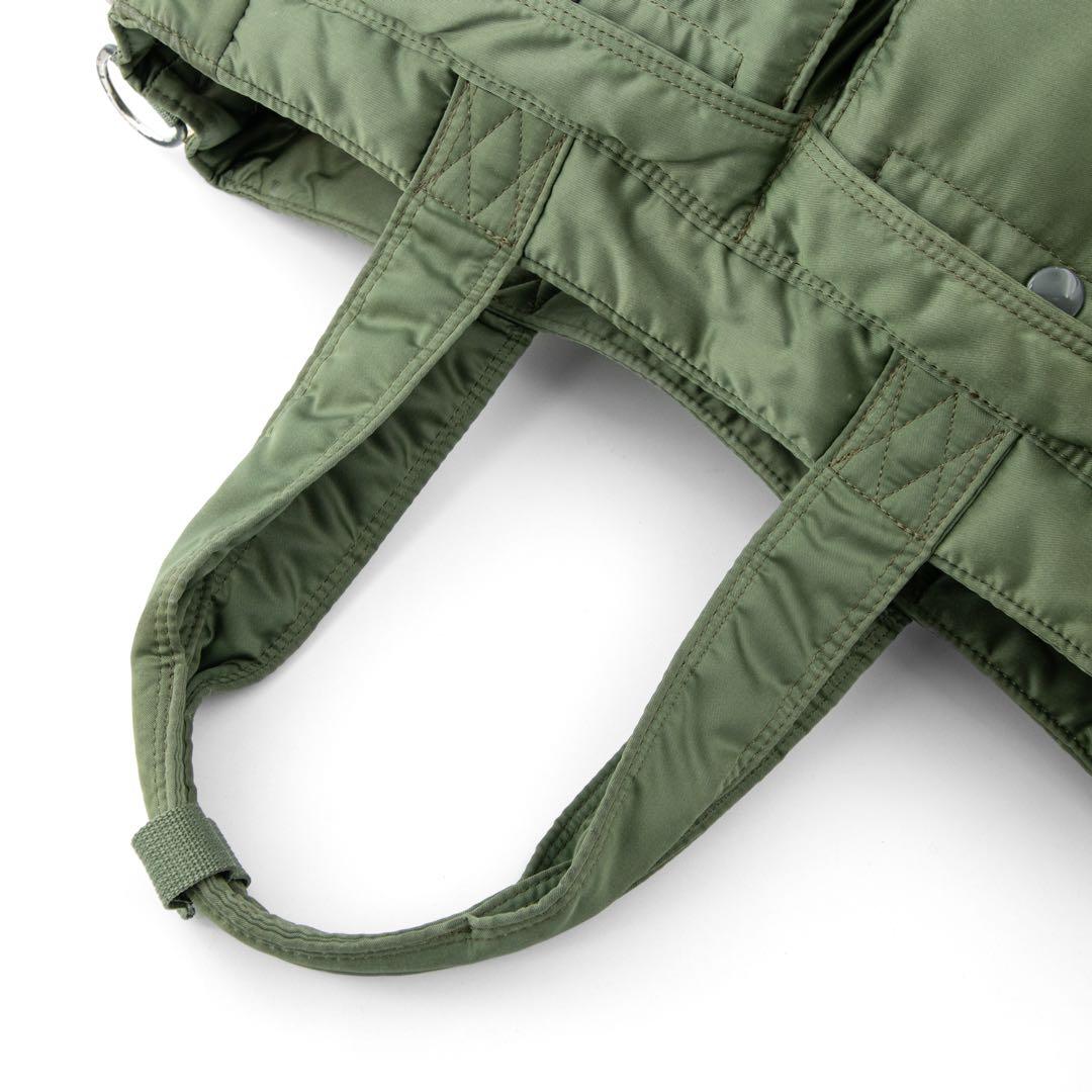 A122【ポーター／タンカー】トートバッグ　ビジネス　エキスパンダブル　グリーン