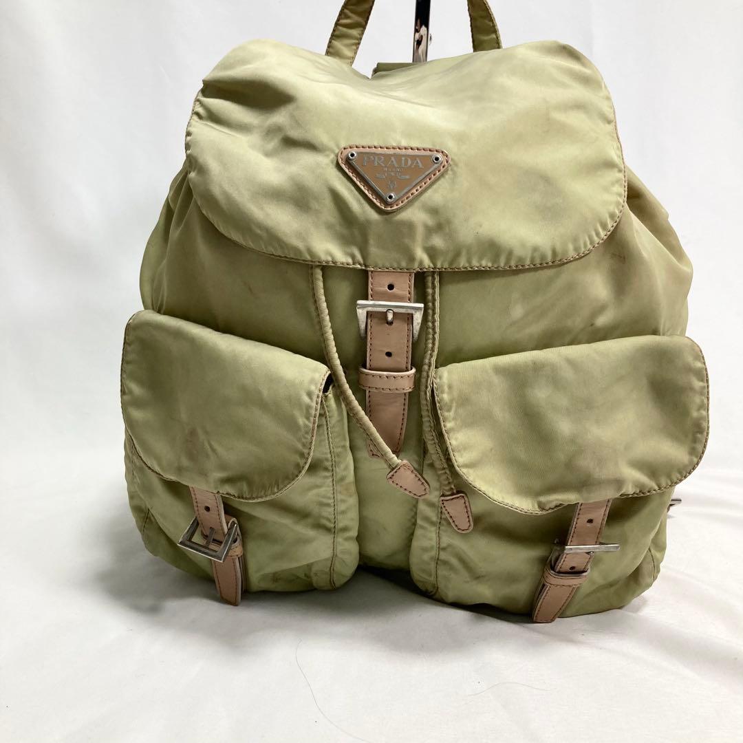 プラダ ナイロン リュック バックパック 三角ロゴ 金具 大容量 多機能 A4