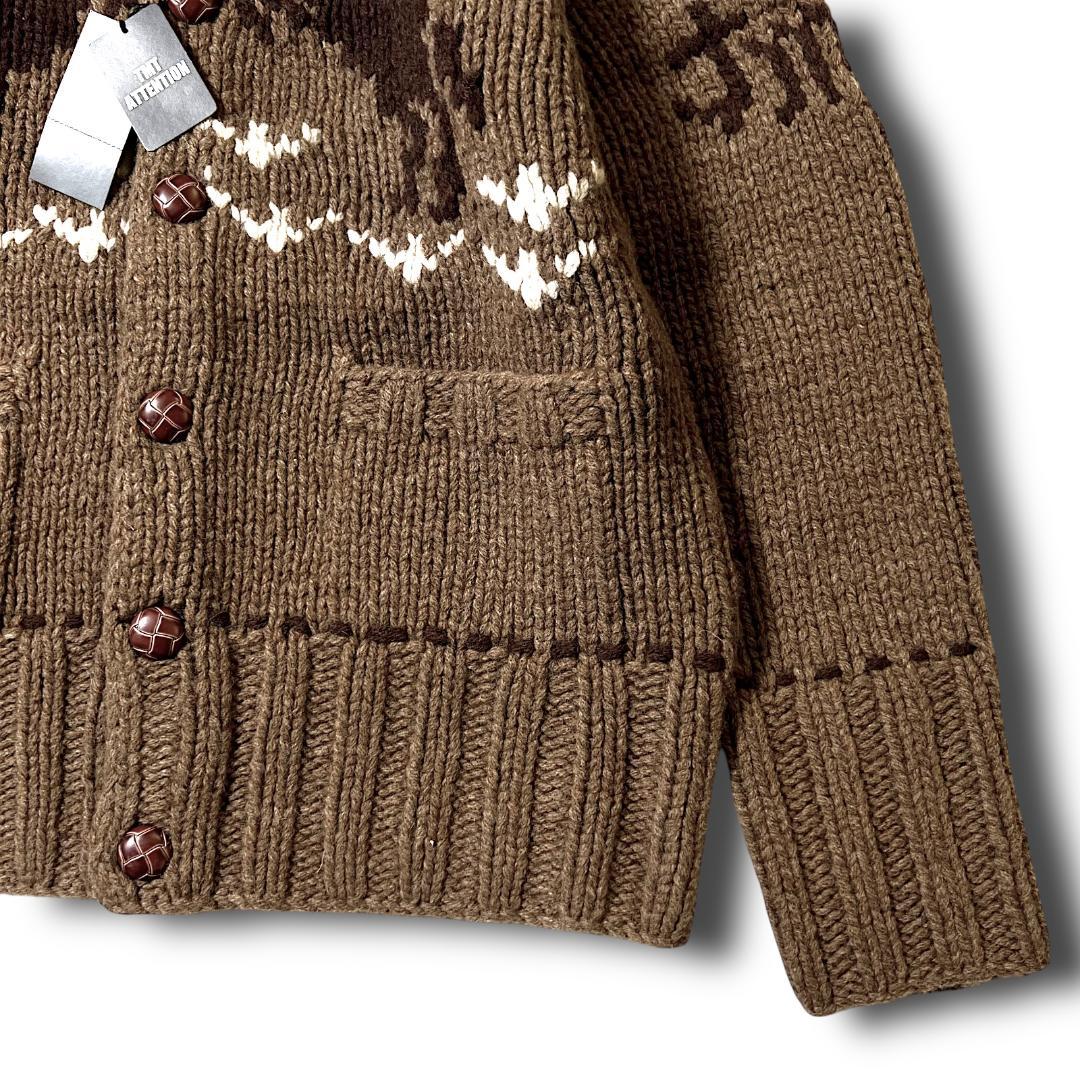 M 定価66000円 TMT ティーエムティー カウチンニット カーディガン 茶