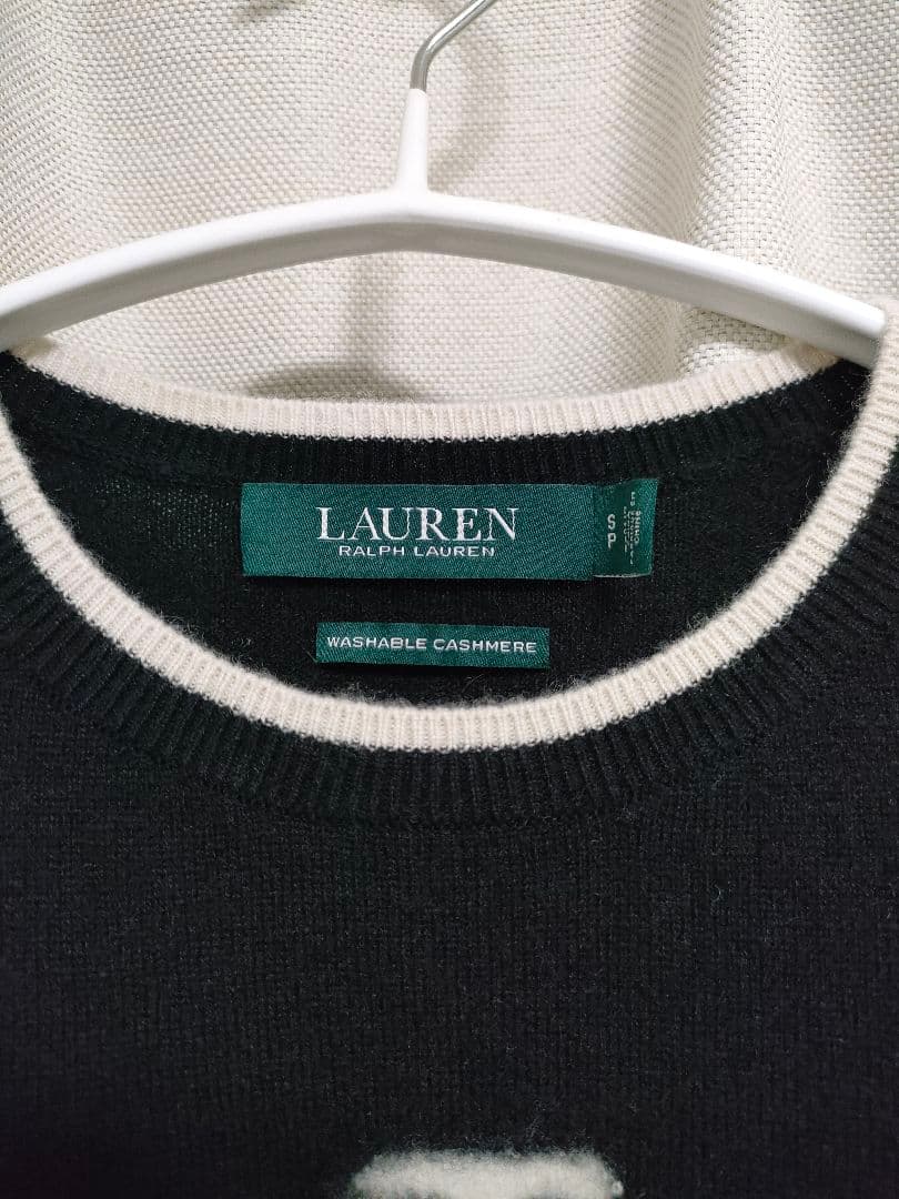 Ralph Lauren ラルフローレン ロゴパフスリーブセーター カシミヤ