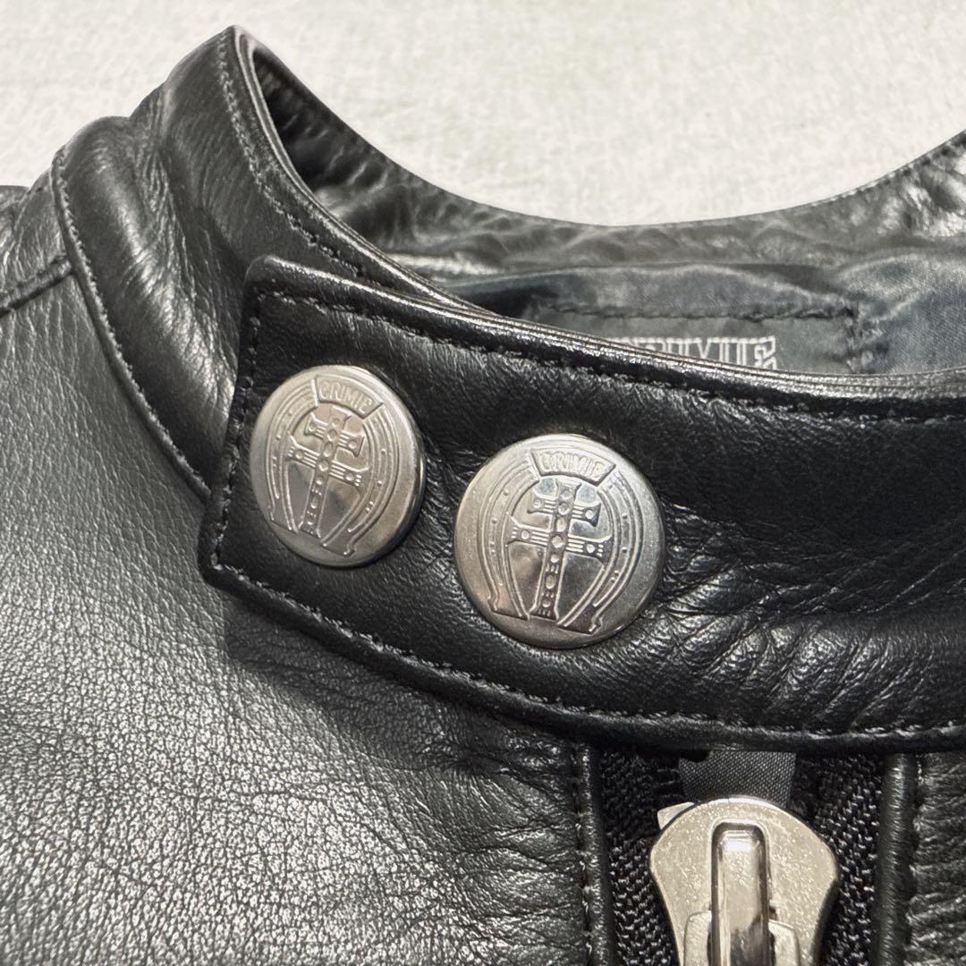 ウミンチュ 様 CRIMIE キルティング レザーライダース 日本製 牛革 M.