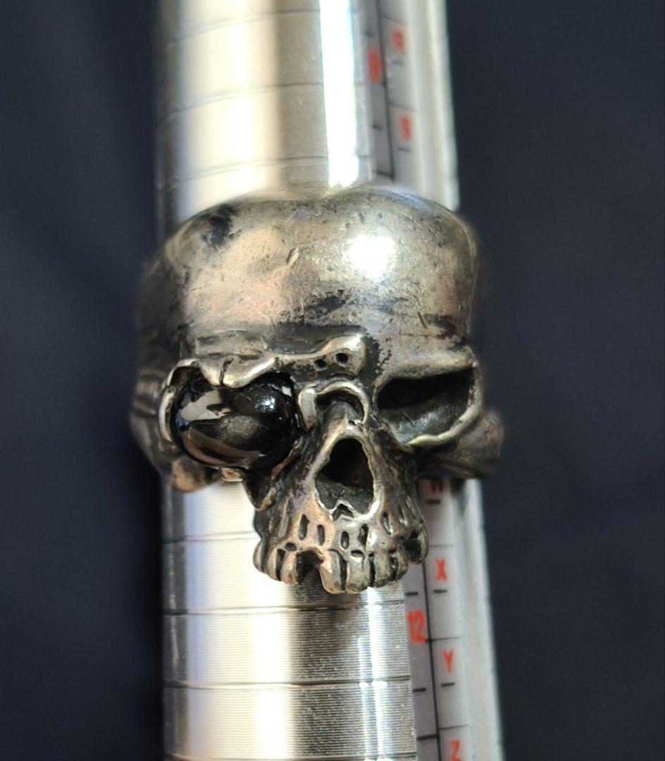 スカル　ブラックスター　リング　23号