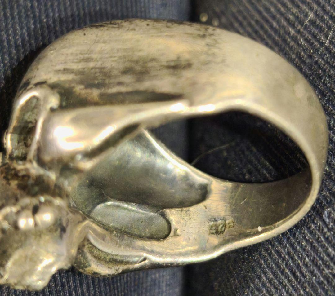 スカル　ブラックスター　リング　23号