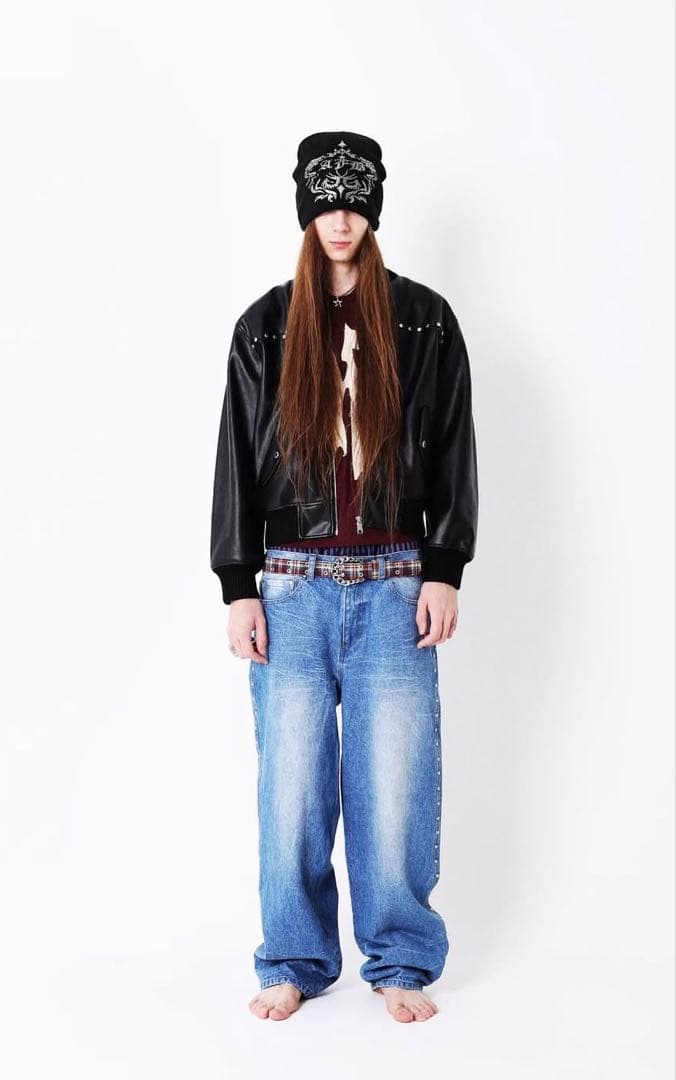 ジャケット・アウター AFB STUDDED BOMBER JACKET M