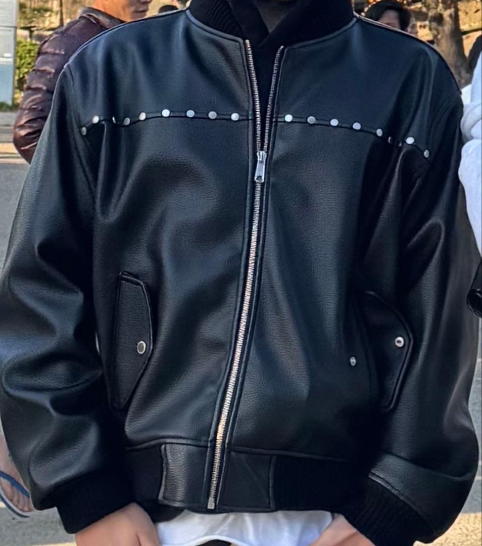 ジャケット・アウター AFB STUDDED BOMBER JACKET M