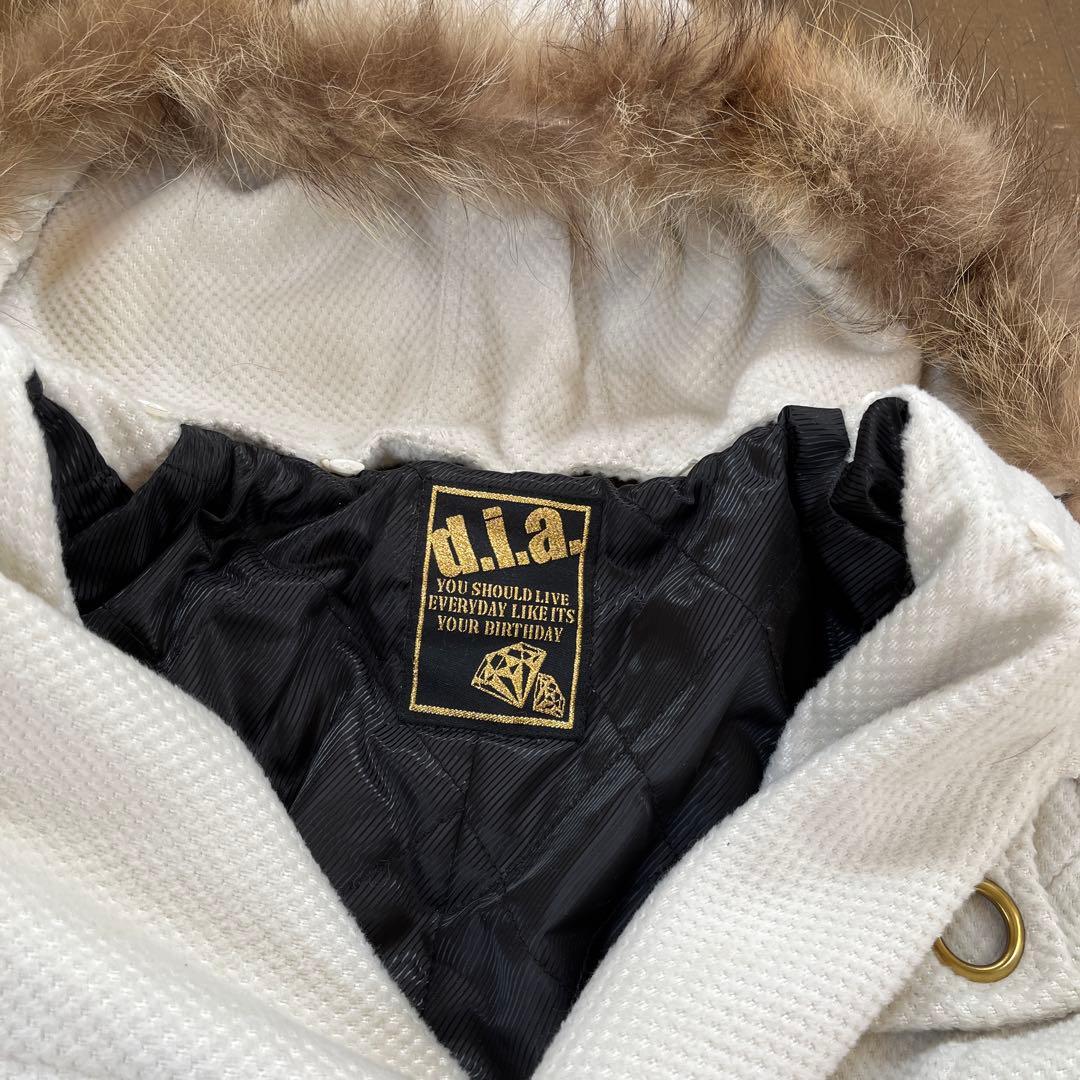 d.i.a. ホワイト ダブルブレスト モッズコート