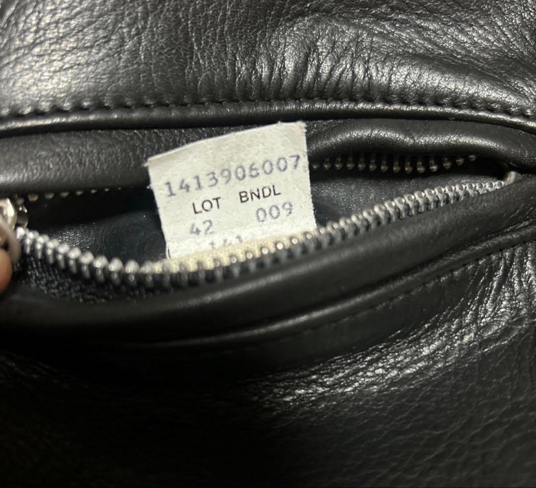 美品‼️schott141 42インチ　シングルライダース　インナーボア付