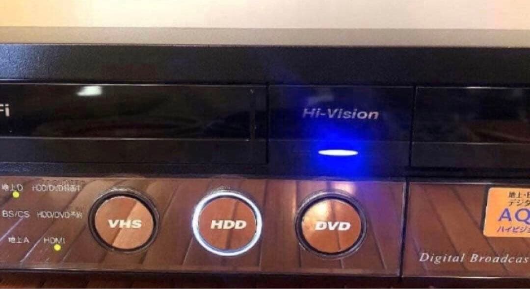 貴重 美品 VHS機能搭載SHARPハイビジョンDVDレコーダー 動作良好品