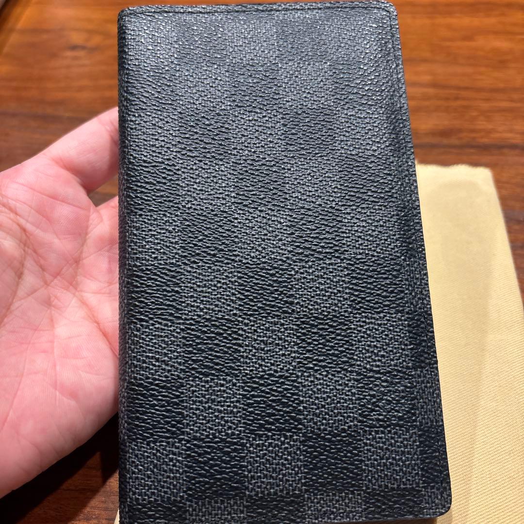 LOUIS VUITTON カードホルダー ブラック　ダミエ　手帳カバー