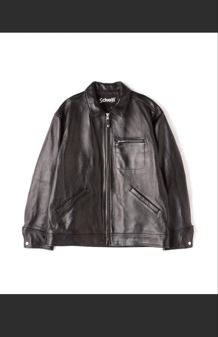【美品】Schott シングルライダース レザー ジャケット XL