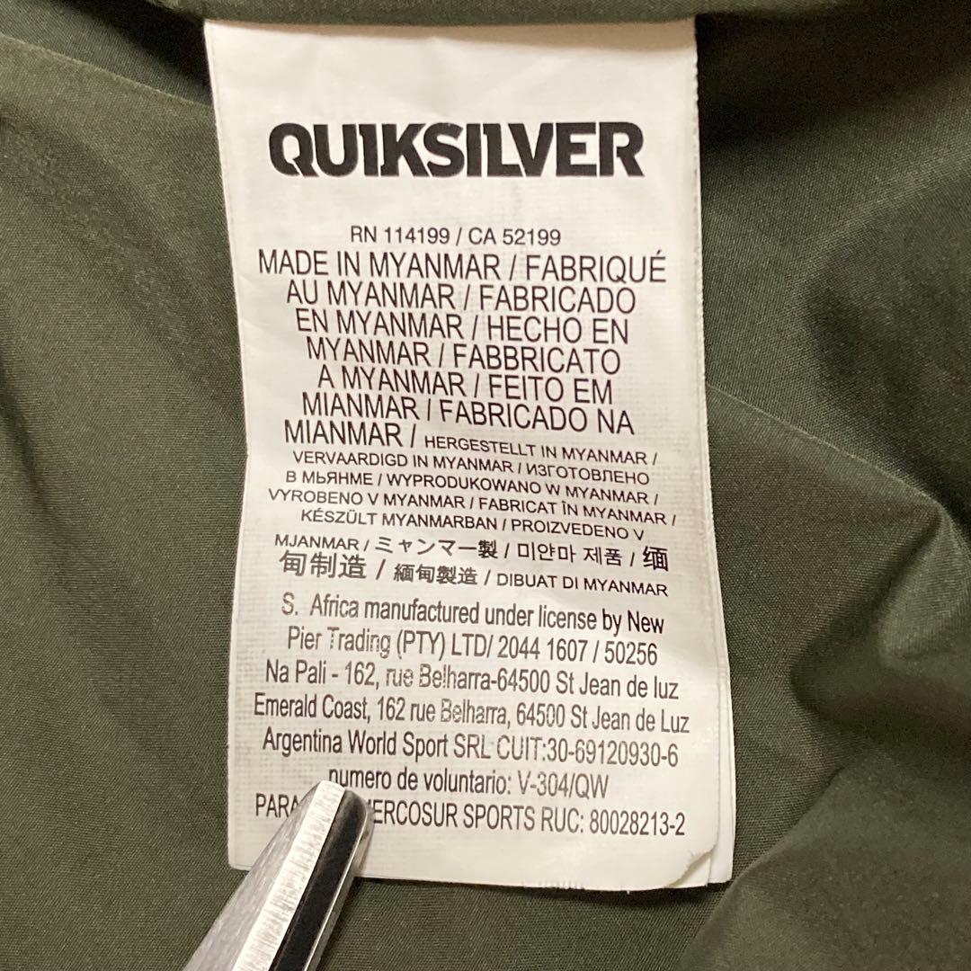 【美品】QUICKSILVER ウェア GORE-TEX カーキ スノー M