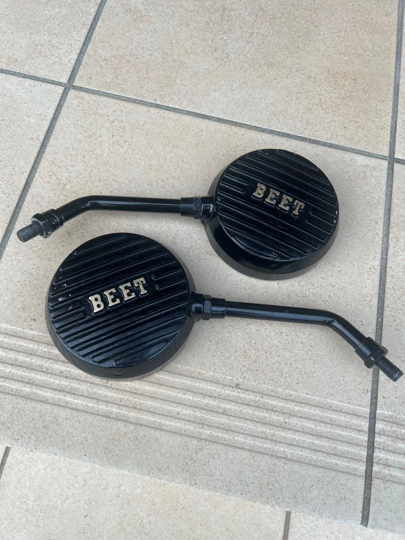 ロゴ有り削り出しミラー汎用　BEET キジマ