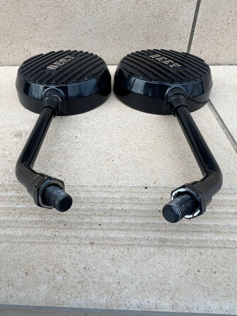 ロゴ有り削り出しミラー汎用　BEET キジマ