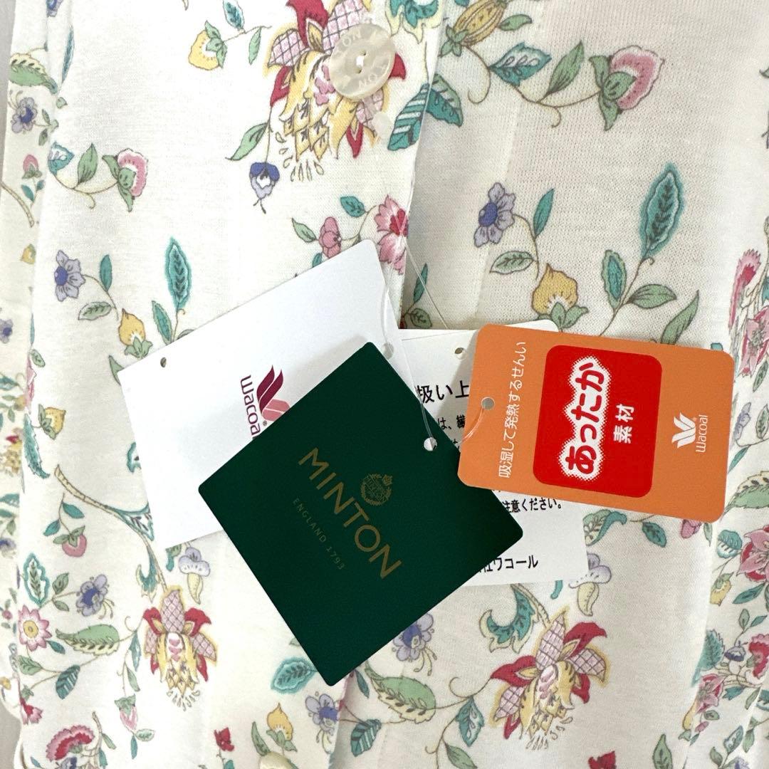 新品未使用タグ付　日本製ワコールミントン　吸湿発熱繊維あったか素材長袖パジャマM