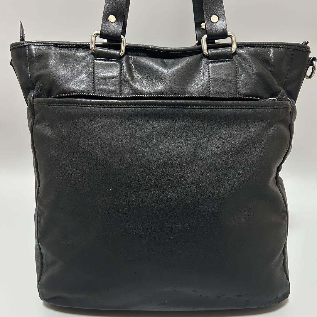 PRADA プラダ ハンドバッグ トートバッグ エンボスロゴ ブラックDMK専用