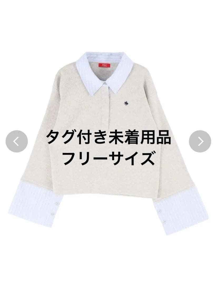 POLO BCSコラボ シャツカラーカフスニットプルオーバー ラグナムーン