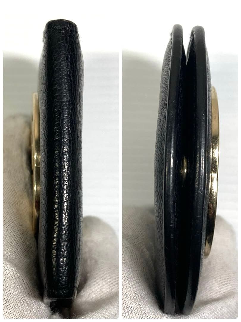 良品　グッチ　インターロッキング　レザー　馬蹄型　ケース　小銭入れ