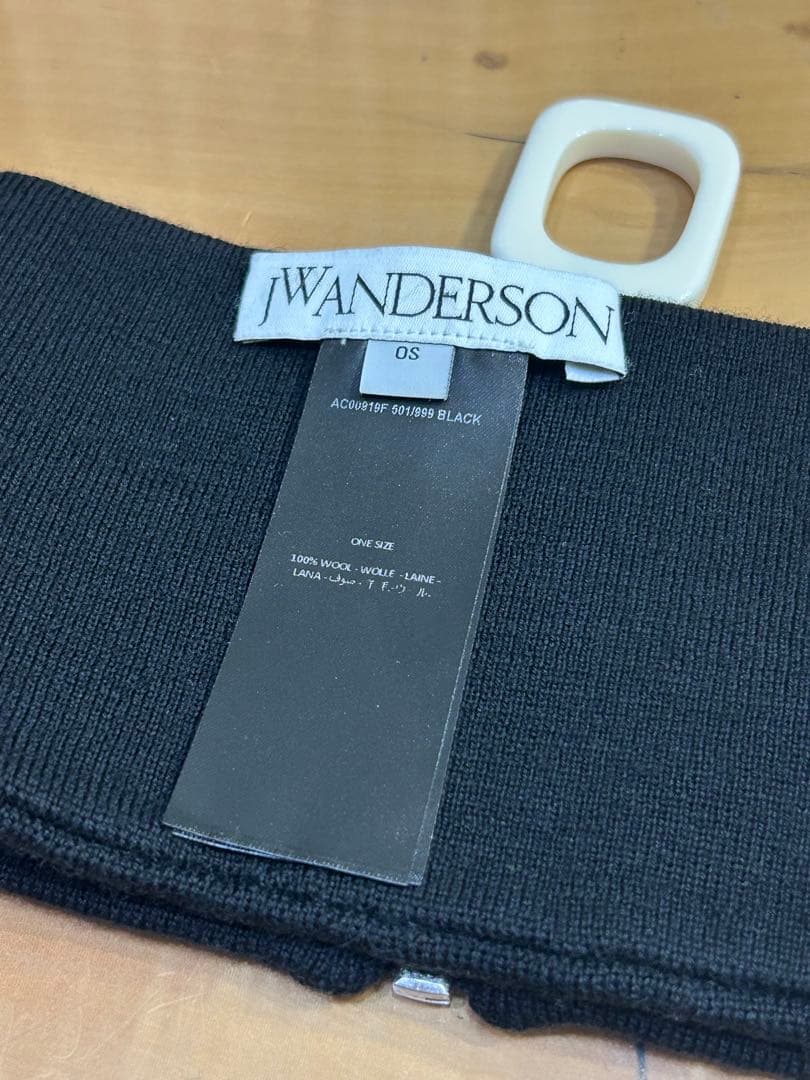 jw anderson ネックウォーマー　ブラック　黒
