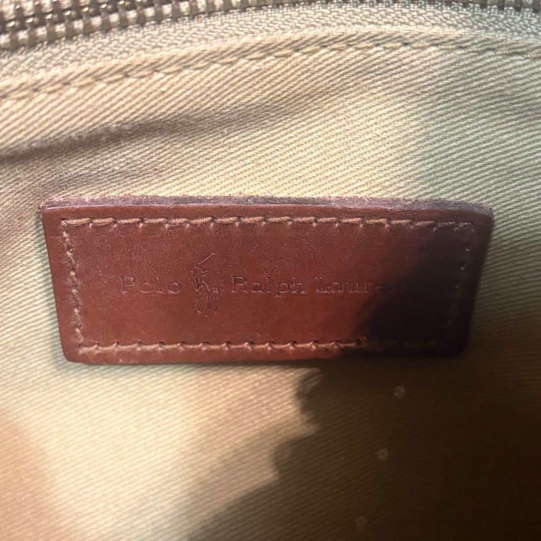 ポロ ラルフローレン ミニボストンバッグ ビンテージ PVC 付属品有