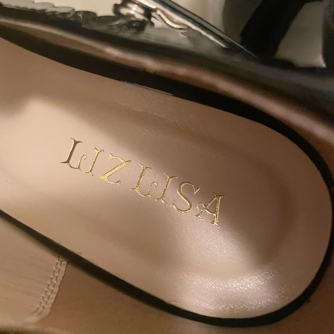 LIZLISA 厚底 クロスストラップリボンパンプス Mサイズ