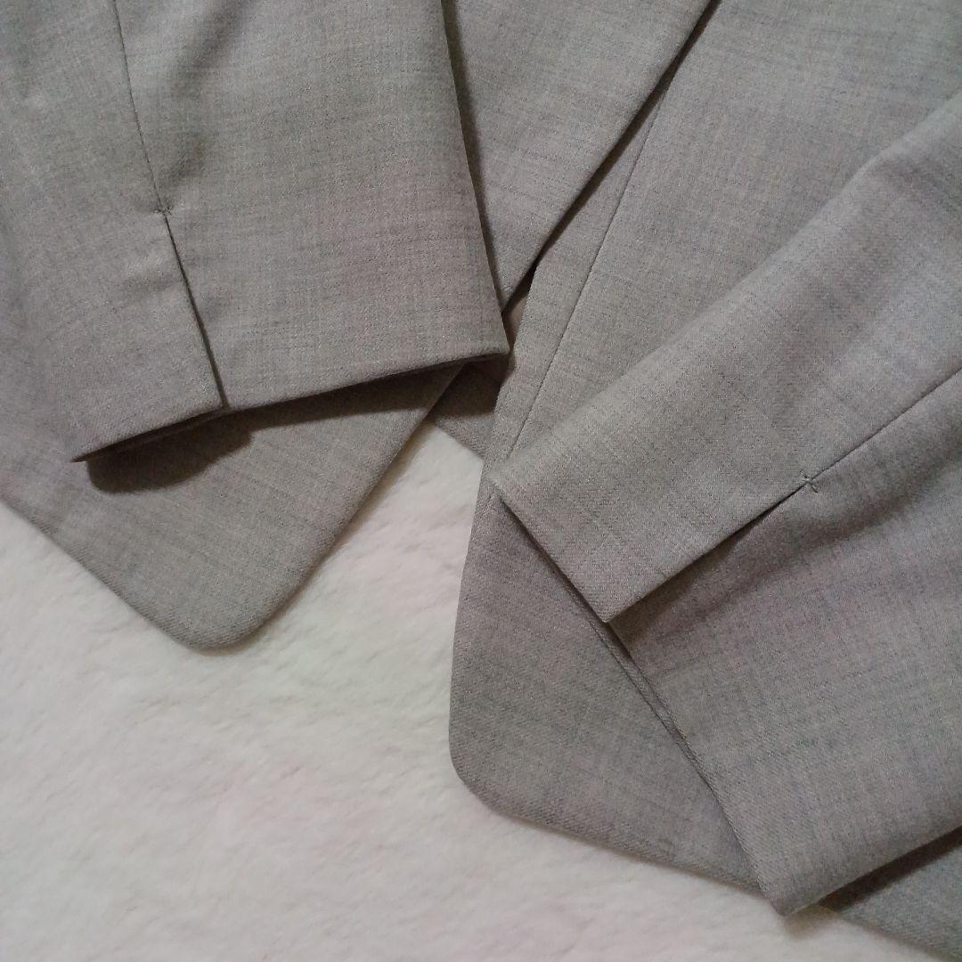 新品　グリーンレーベルリラクシング　セットアップスーツ　ノーカラージャケット　L