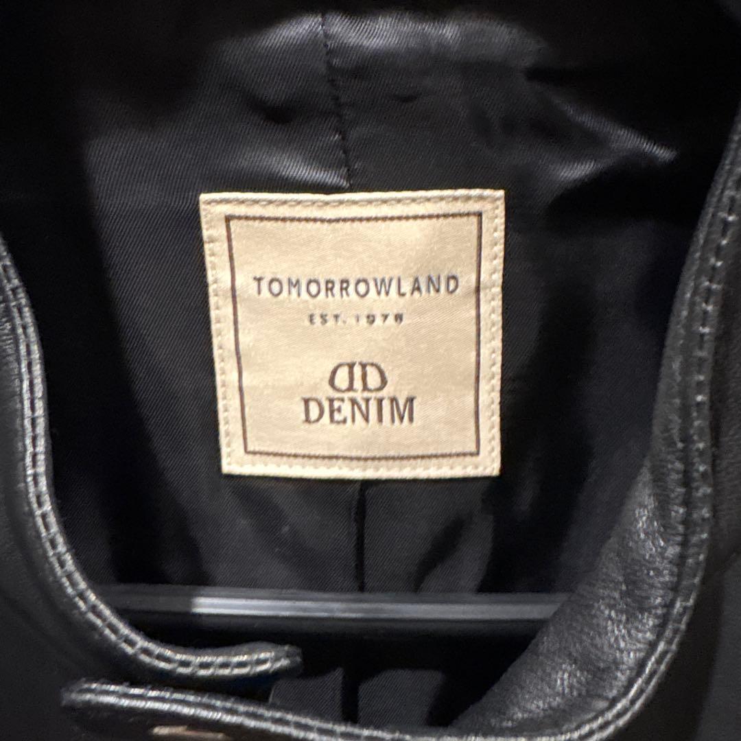 TOMORROWLAND DENIM別注 シングルライダース 50サイズ