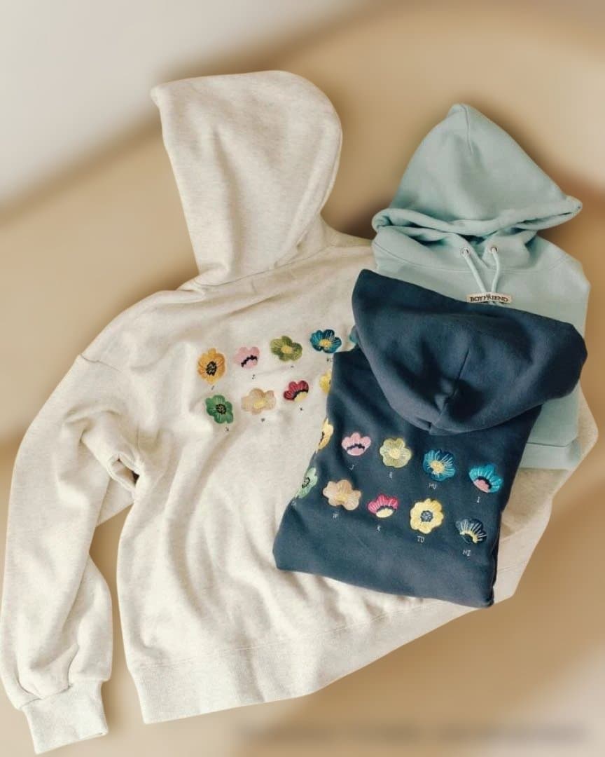 ボーイフレンド2 フラワー プルオーバーフーディー