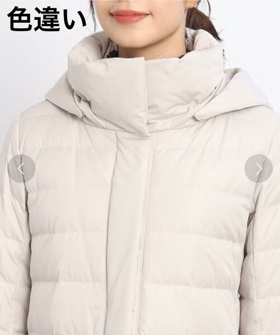 新品【リフレクト】ダウンコート　ショールカラー　フード　黒　大きいサイズ　ロング