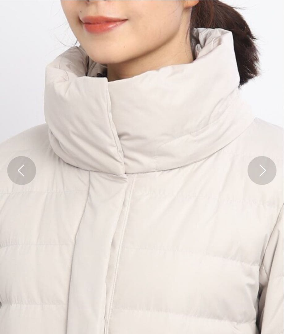 新品【リフレクト】ダウンコート　ショールカラー　フード　黒　大きいサイズ　ロング