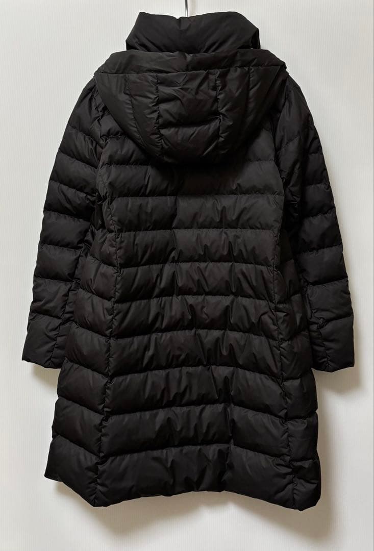 新品【リフレクト】ダウンコート　ショールカラー　フード　黒　大きいサイズ　ロング