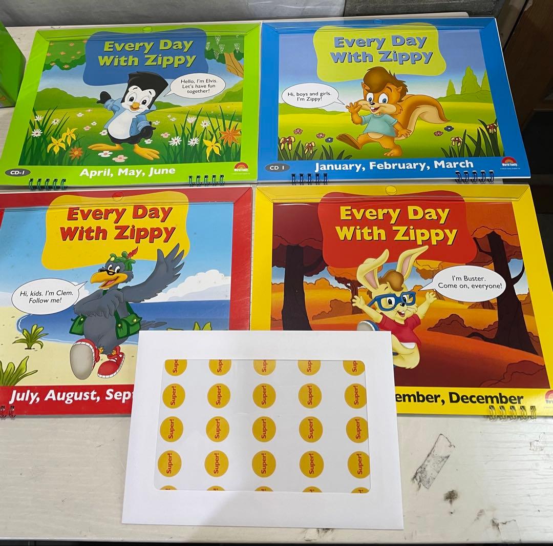 DWE Every Day with Zippy 英語教材セット DVD付き　①