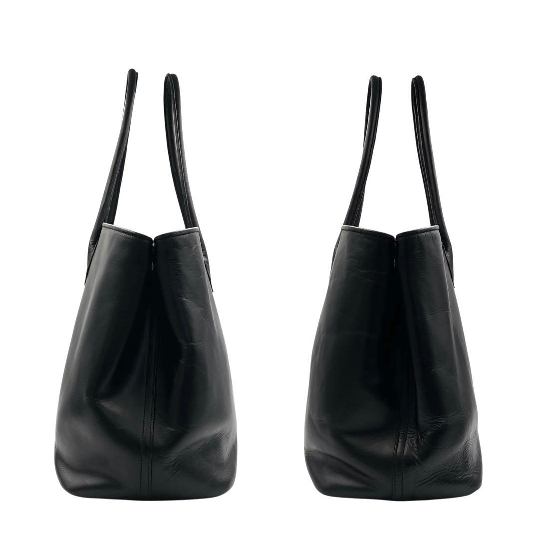 《超美品》Cisei シセイ 941 肩掛け トートバッグ レザー ブラック 黒