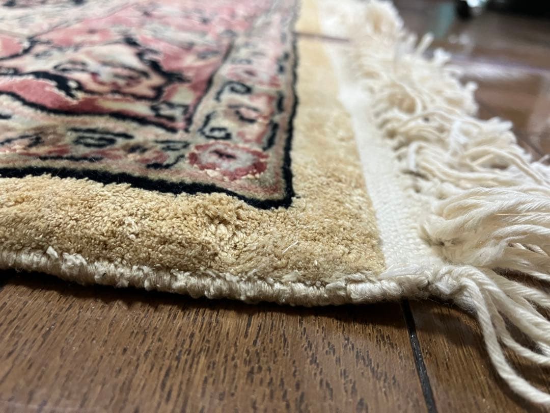 パキスタン絨毯 アンティーク 完全手織り 約2100×約1240mm