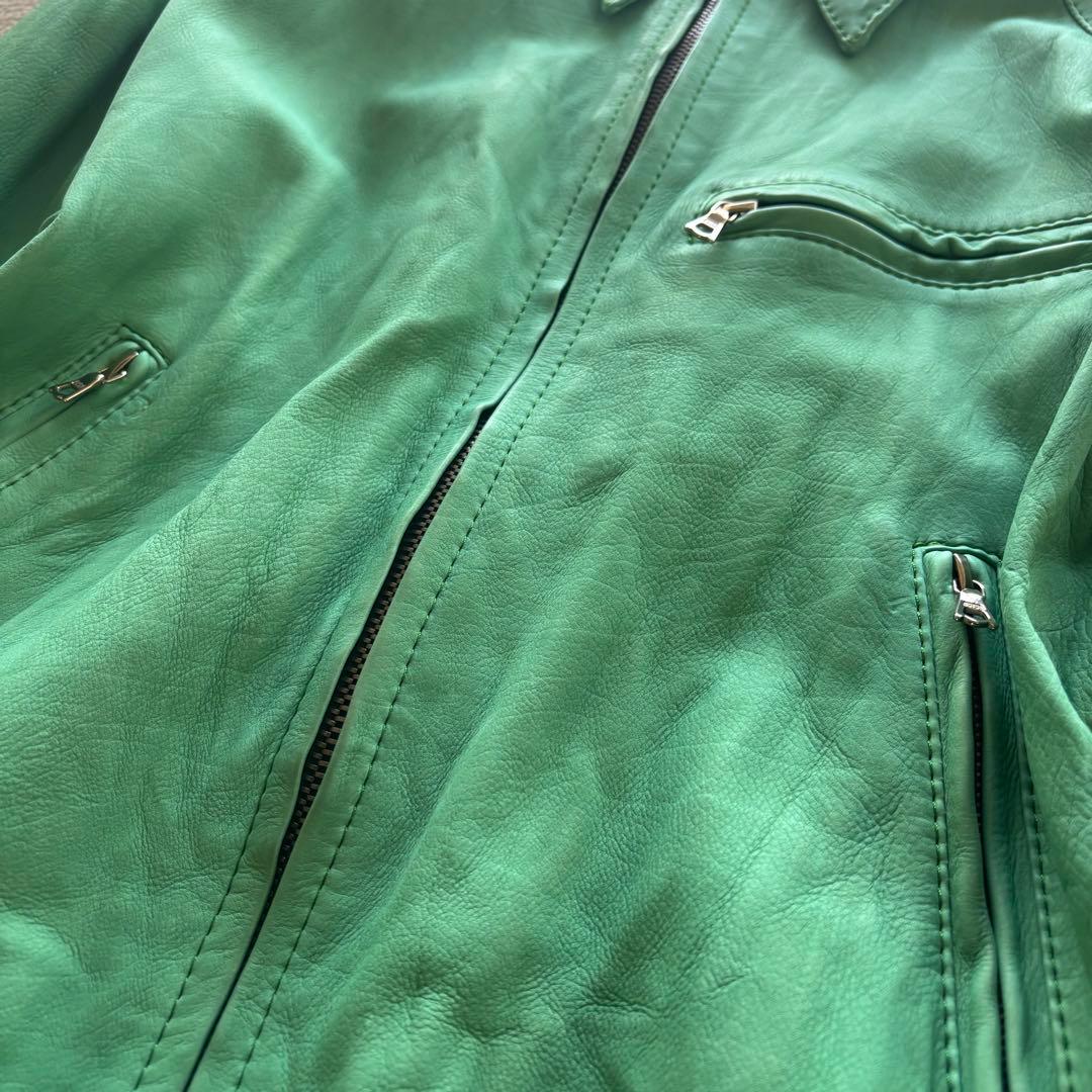 ジャケット・アウター The Viridi-anne calf skin zip riders