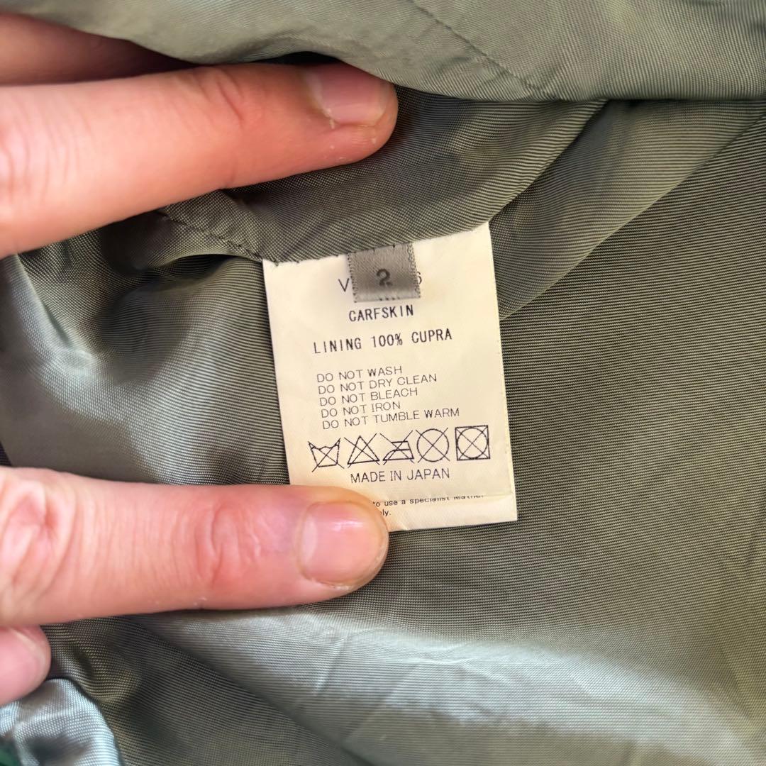 ジャケット・アウター The Viridi-anne calf skin zip riders