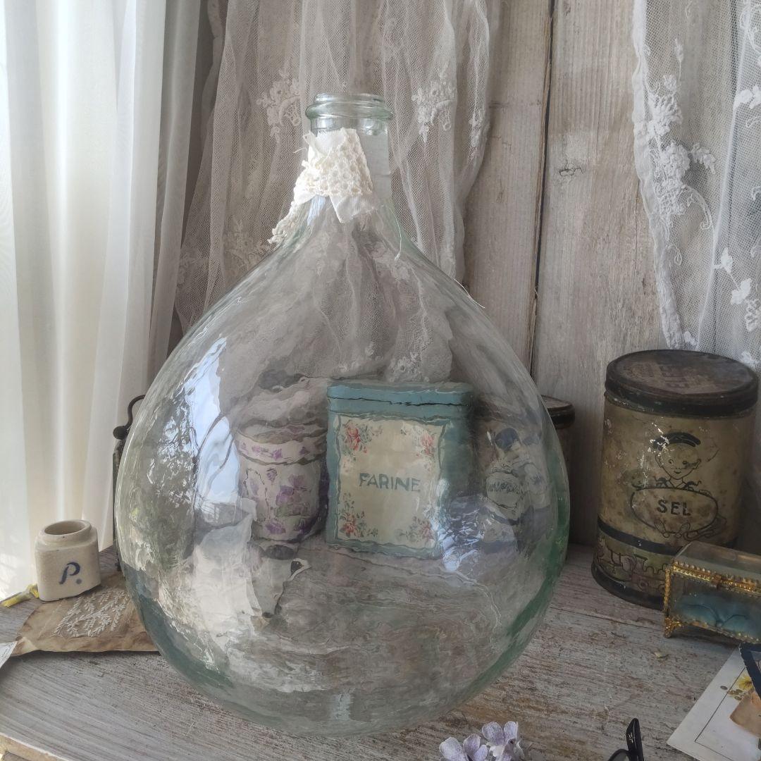 フランス　アンティーク　特大　ディミジョンボトル　ガラス