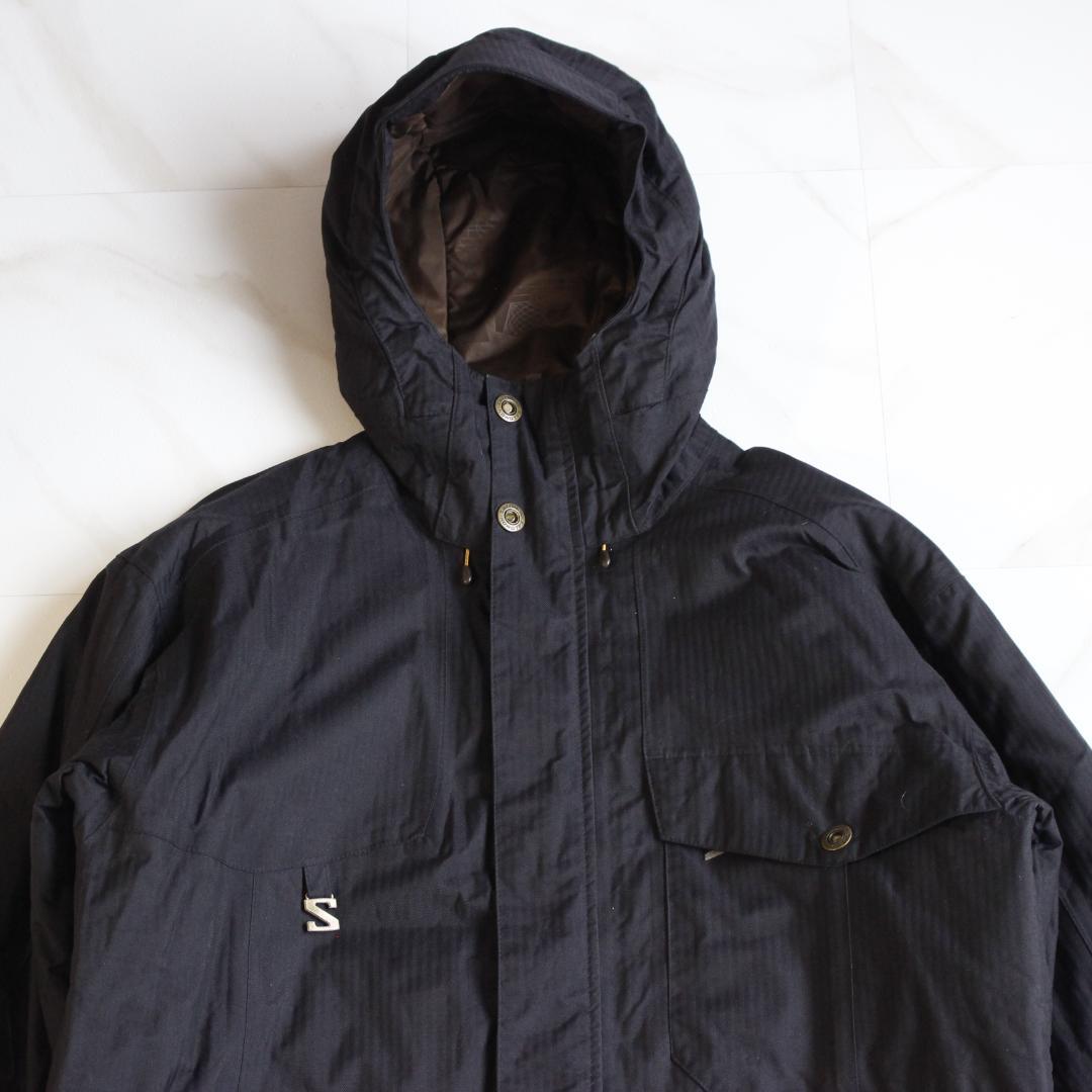 Salomon スキーウェア ナイロンジャケット Lサイズ ネイビー