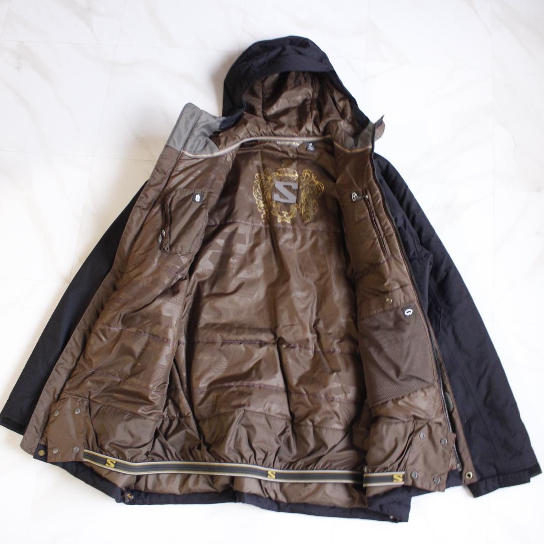 Salomon スキーウェア ナイロンジャケット Lサイズ ネイビー