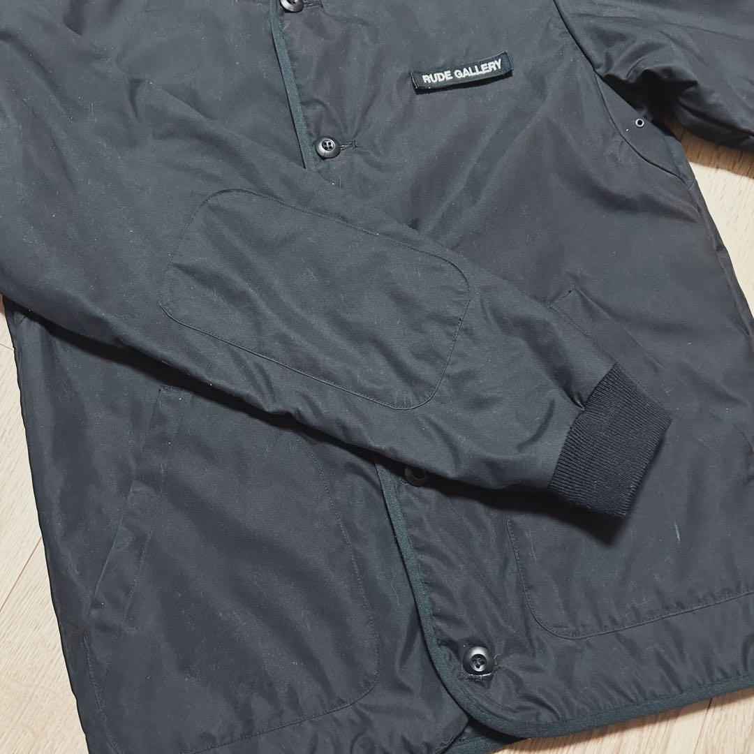 【美品】RUDE GALLERY ブラック キルト ジャケット サイズ３