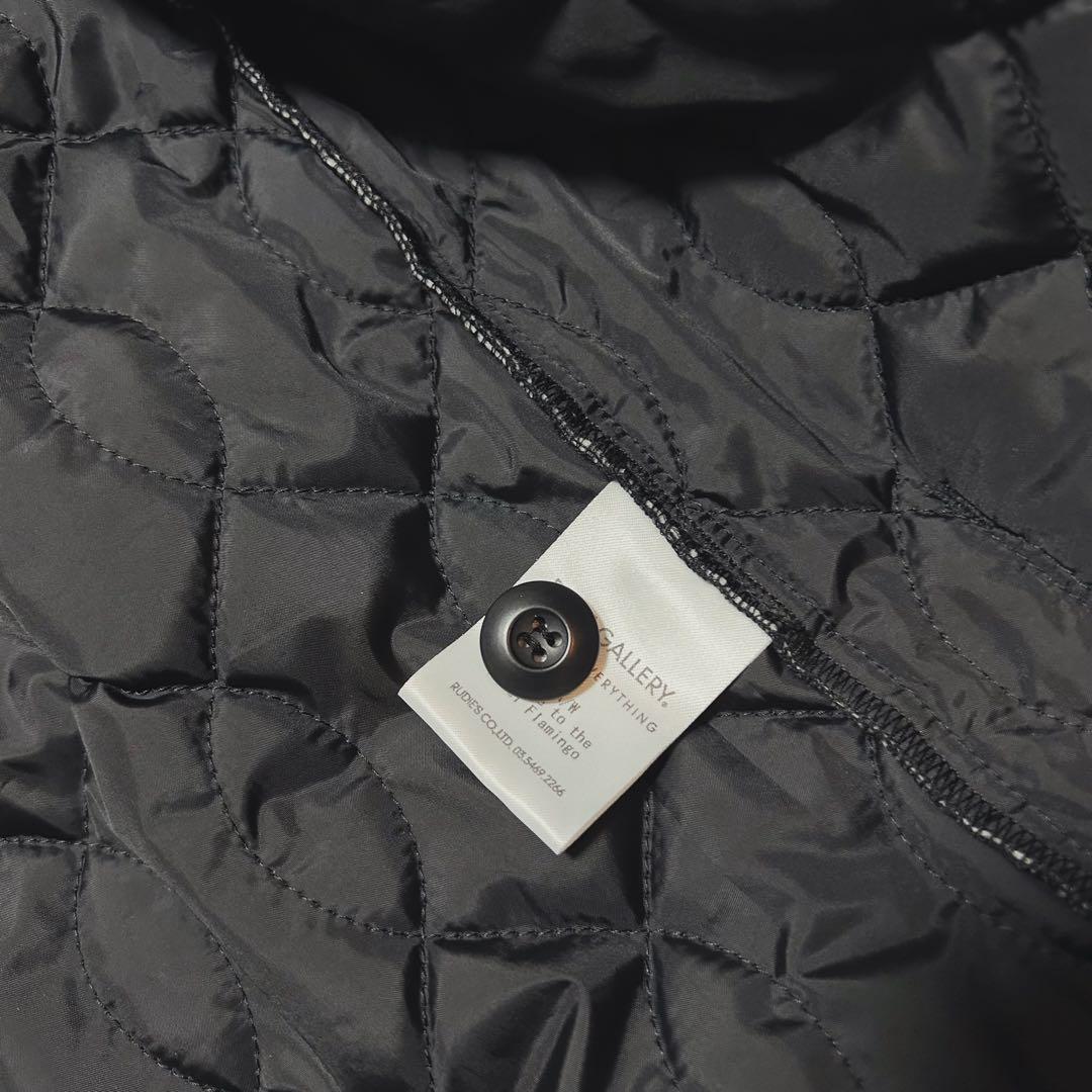 【美品】RUDE GALLERY ブラック キルト ジャケット サイズ３